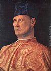 Giovanni Bellini Canvas Paintings - Portrait of a Condottiere (Giovanni Emo)
